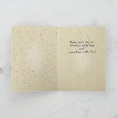 3273エンジェル誕生日ベアーケーキ カード (内部)