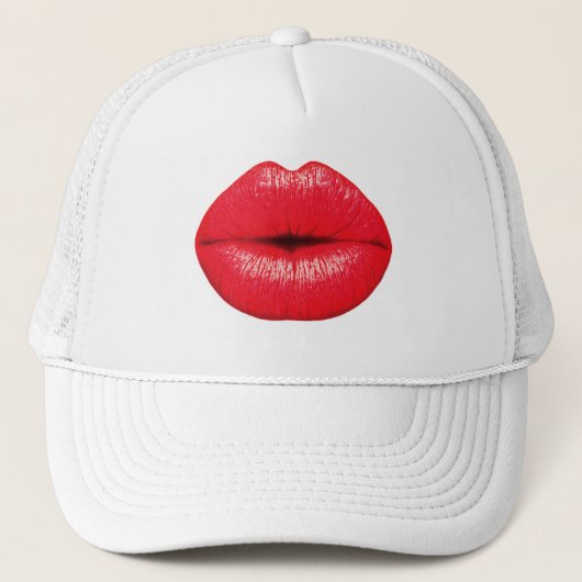 327493 RED SMOCH LIPSキスメイクアップ美しいLOVE FAS キャップ (正面)
