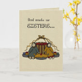 3278人の姉妹のハッピーバースデー カード (黄色い花)