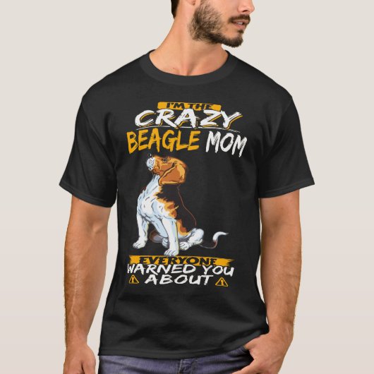 327 私はクレイジービーグルママ Tシャツ (正面)
