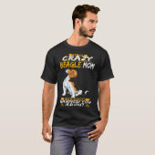 327 私はクレイジービーグルママ Tシャツ (正面フル)