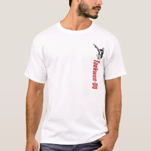 328テコンドーの前部および背部ワイシャツ Tシャツ