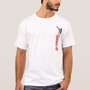 328-2デザインのテコンドーの小さい前部ワイシャツ Tシャツ