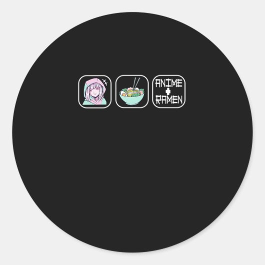 32.アニメ・ラブ・ラーメン ラウンドシール (正面)