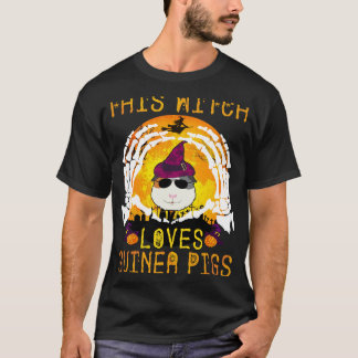 32 モルモット大好き魔女のハロウィン Tシャツ