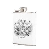 32.短い顔のタンブラー・ハト フラスク (左)