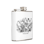 32.短い顔のタンブラー・ハト フラスク (右)