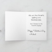 *~* 32 AP51ラブボートハートロマンチックバレンタイン シーズンカード (内部)