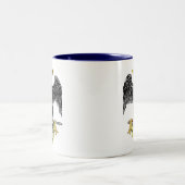 32nd Degree Scottish Rite Black Eagle Mug ツートーンマグカップ (中央)