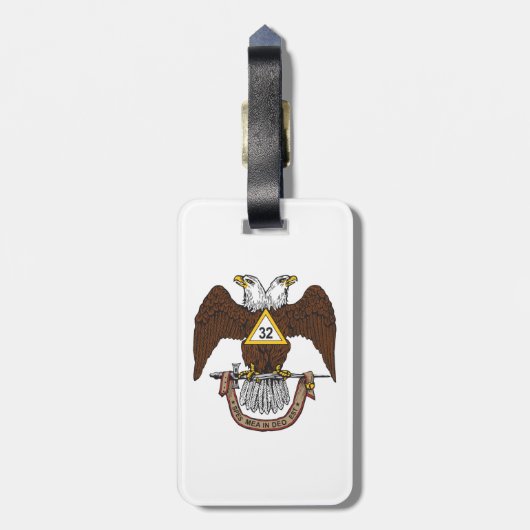 32nd Degree Scottish Rite Double Headed Eagles ラゲッジタグ (裏面縦)