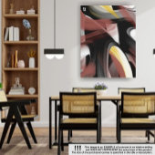 32x42インチトレンド抽象芸術アート白黒パウダー キャンバスプリント