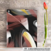 32x42インチトレンド抽象芸術アート白黒パウダー キャンバスプリント