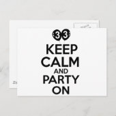 33おもしろい歳のデザイン ポストカード (正面/裏面)