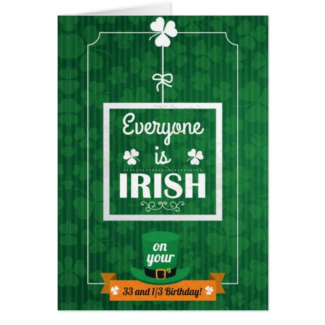 33および皆1/3はアイルランド語です (正面)