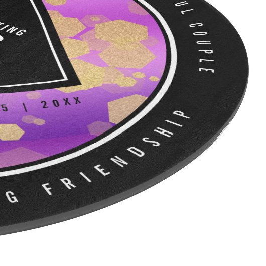 33エレガントアメジスト結婚記念日 カッティングボード (角)