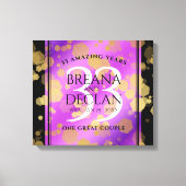 33エレガントアメジスト結婚記念日 キャンバスプリント (正面)