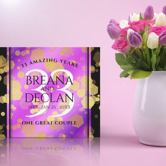 33エレガントアメジスト結婚記念日 キャンバスプリント