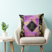 33エレガントアメジスト結婚記念日 クッション (椅子)