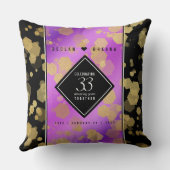 33エレガントアメジスト結婚記念日 クッション (裏面)