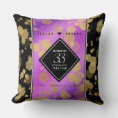 33エレガントアメジスト結婚記念日 クッション (正面)