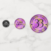 33エレガントアメジスト結婚記念日 コンフェッティ (正面)