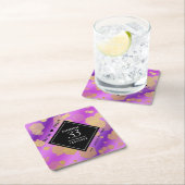 33エレガントアメジスト結婚記念日 スクエアペーパーコースター (インサイチュ)