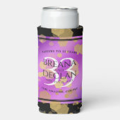 33エレガントアメジスト結婚記念日 スリム缶クーラー (Seltzer正面)