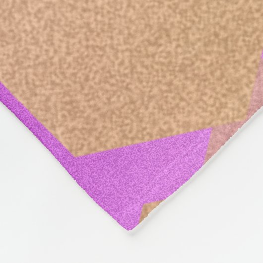 33エレガントアメジスト結婚記念日 フリースブランケット (角)