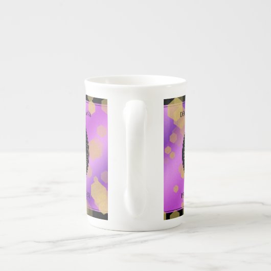 33エレガントアメジスト結婚記念日 ボーンチャイナマグカップ (裏面)