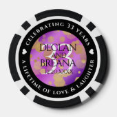 33エレガントアメジスト結婚記念日 ポーカーチップ (裏面)