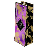 33エレガントアメジスト結婚記念日 ワインギフトバッグ (裏面アングル)