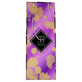 33エレガントアメジスト結婚記念日 ワインギフトバッグ (正面)