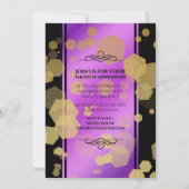 33エレガントアメジスト結婚記念日 招待状 (裏面)