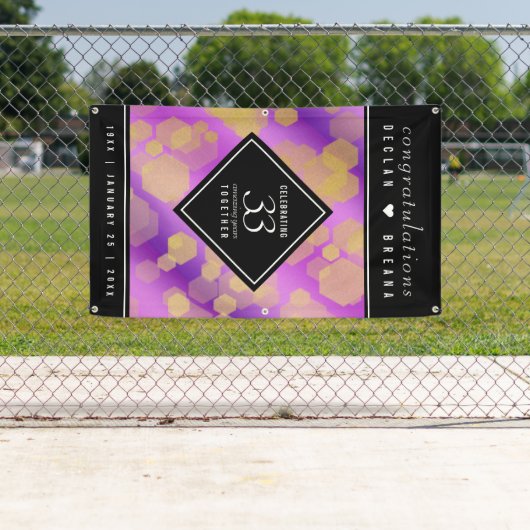 33エレガントアメジスト結婚記念日 横断幕 (インサイチュ)