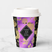 33エレガントアメジスト結婚記念日 紙コップ (裏面)