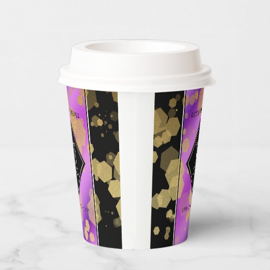 33エレガントアメジスト結婚記念日 紙コップ (右)