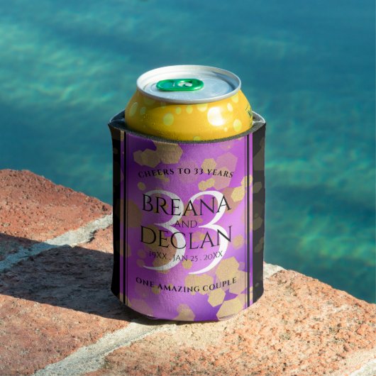 33エレガントアメジスト結婚記念日 缶クーラー (インサイチュ プール)