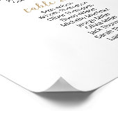 33テーブル席の座席一覧プランを見つける ポスター (角)