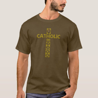 33代以来のカトリック教会イエスは十字架刑T市を渡る Tシャツ