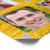 33個の写真をパーソナライズ卒業パーティー広場 ポスター (角)