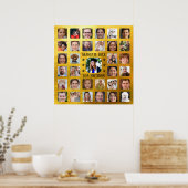 33個の写真をパーソナライズ卒業パーティー広場 ポスター (キッチン)