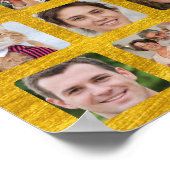 33個の写真をパーソナライズ卒業パーティー広場 ポスター (角)