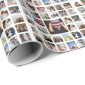 33写真パーソナライズされた製カスタムコラージュ ラッピングペーパー (ロールコーナー)