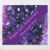 33周年編結婚集（編集可能） スパークリングワインラベル (シングルラベル)