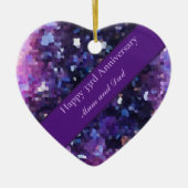 33周年編結婚集(編集可能) セラミックオーナメント (正面)