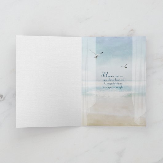 33周年記念オープンビーチウィンドウ カード (内部)