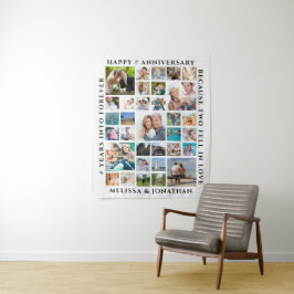 33周年記念 フォトコラージュパーティーバックドロップ タペストリー