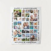 33周年記念 フォトコラージュパーティーバックドロップ タペストリー (正面)