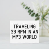 33回転で旅する ポストカード (スタンド正面)