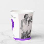 33年の強い愛アメジストパープル結婚ズ 紙コップ (裏面)